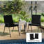 2 coussins de chaise d'extérieur, coussins d'extérieur en polyester teint en fil-1256258965