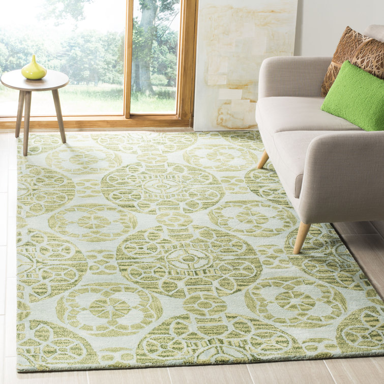 Mclean Floral Wool Hand Woven 122cm X 183cm Area Rug