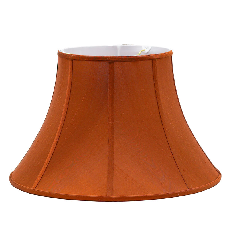 Abat-jour cloche Dupioni Pure Silk, Noir, H 9 po x l 14 po x P 14 po