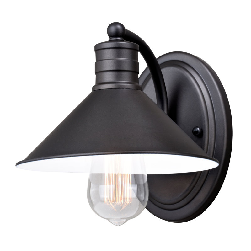 Tamar Dimmable Vanity Light, Oil Rubbed Bronze and Matte White, 1