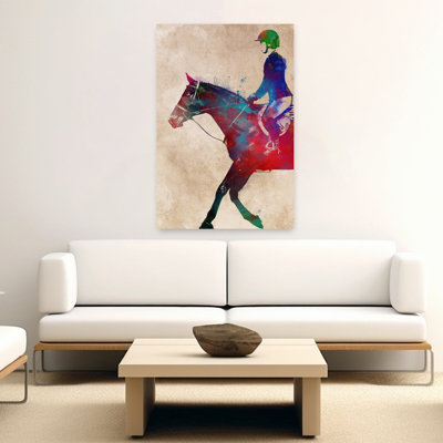 Art mural cheval vibrant vibrant