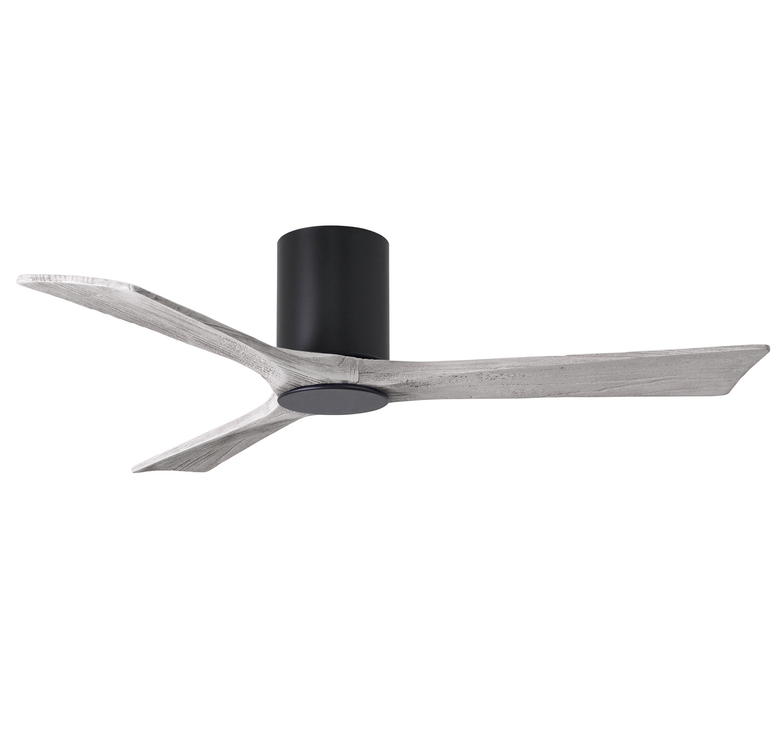 Olivier Ceiling Fan with LED Light Kit, Matte Black, Barn Wood Tone, 52"