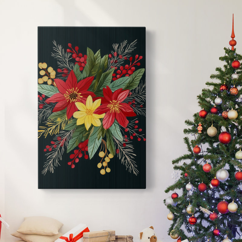 Art des Fêtes de Noël - Toile tendue avec châssis CIX, H 18 po x l 12 po