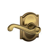 Flair Lever with Camelot Trim Hall and Closet Lock