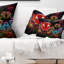 Coussin lombaire avec éclaboussures tiger et panther animal