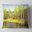 Coussin vert clair d'automne - imprimé paysage-93188739-93188743
