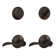 Complete Entry Lever Set with Single Cylinder Deadbolt