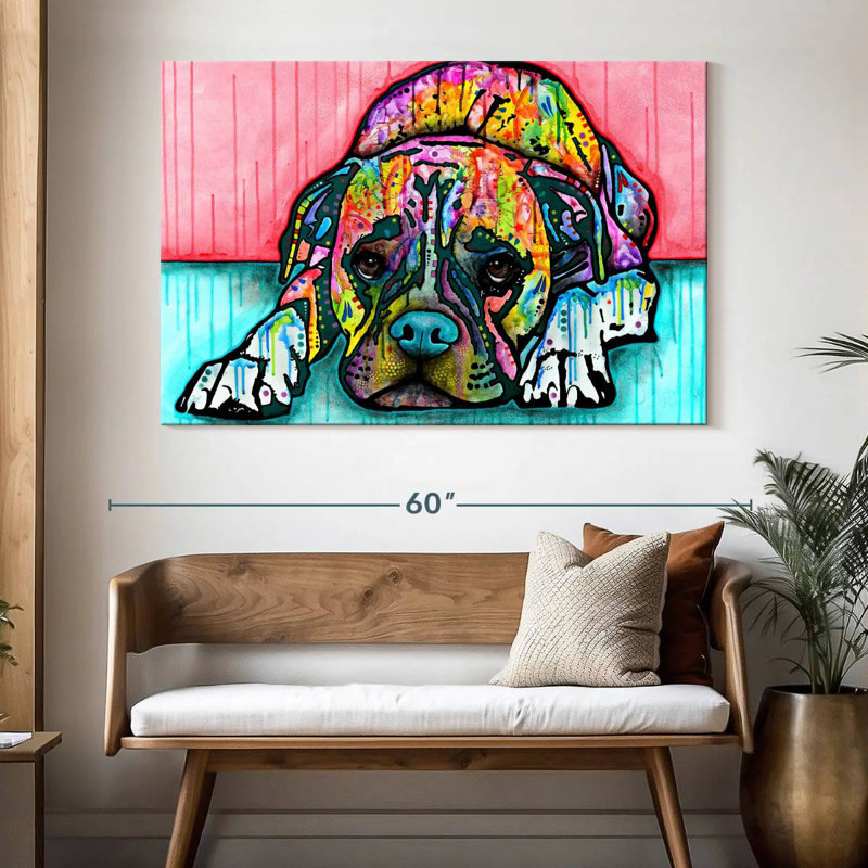 Brampt Lying Boxer, 34" H x 51" W
