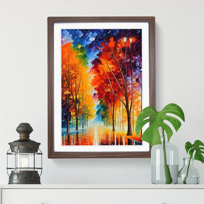 Forest Woodland In Colour No.5 - Single Picture Frame Painting