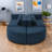 Boneless Modular Compression Sectional Sofa With Deep Seating And Curved Design-779782323