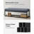 Fabric Upholstered Storage Bench-1208816251