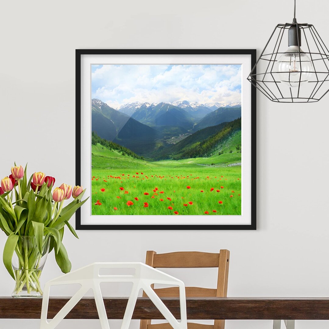 Gerahmtes Poster Alpine Meadow