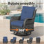 Chaise berçante et pivotante avec coussins 3 pièces Schutt-477883042-504548043