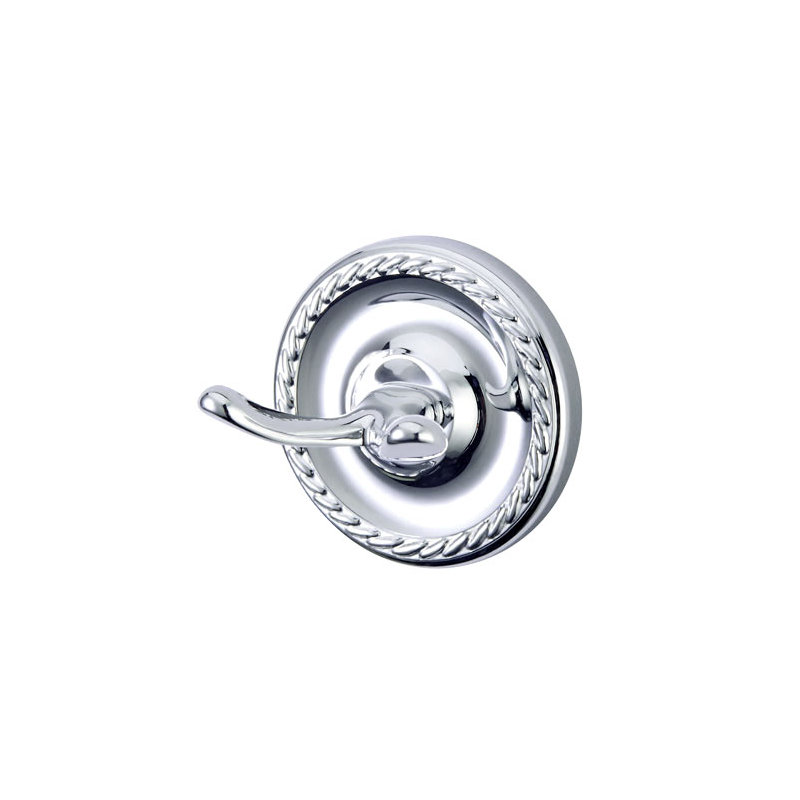 Crochet mural peignoir Laurel, Chrome