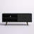 Liberty 63" Mid-Century Modern 3-Shelf TV Stand for TVs up to 60" in Black-736620194