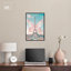 Art mural papillon rose sur toile, Tour Eiffel-107431879-107431891