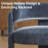 Upholstered Barrel Backrest Loveseat Sofa-734679167
