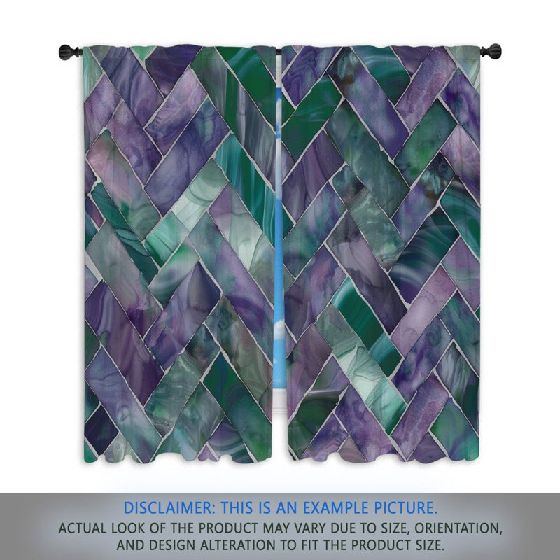 Paire de rideaux obscurcissant en polyester Aliabbas, L 20 po x L 52 po