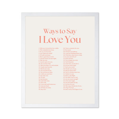 Ways To Say I Love You No2