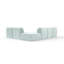 6 Seater Velvet Sofa & Chaise-97826799