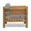 Fauteuils club d'extérieur en bois d'acacia avec coussins-914868271-914868256