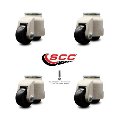 Stem Caster w/2.83" Black Wheel & M16 x 2.0mm x 24mm Stem