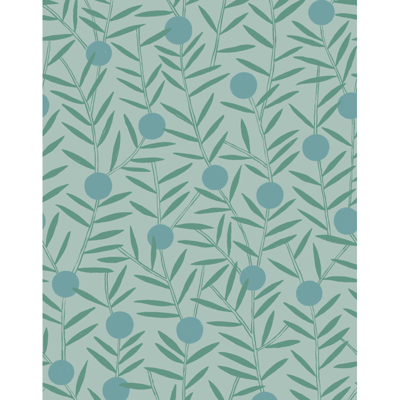 Bloom Wallpaper | Traditional / Roll - 27" x 30', Mist