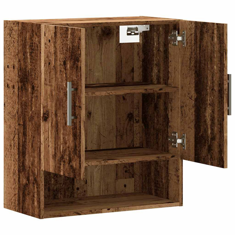 vidaXL Wall Cabinet Hanging Storage Cabinet Wall Cupboard Engineered Wood, Light Old Wood