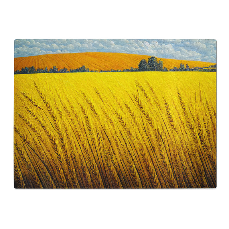 Beauty Of A Wheat Field Vol.2  Glass Chopping Board