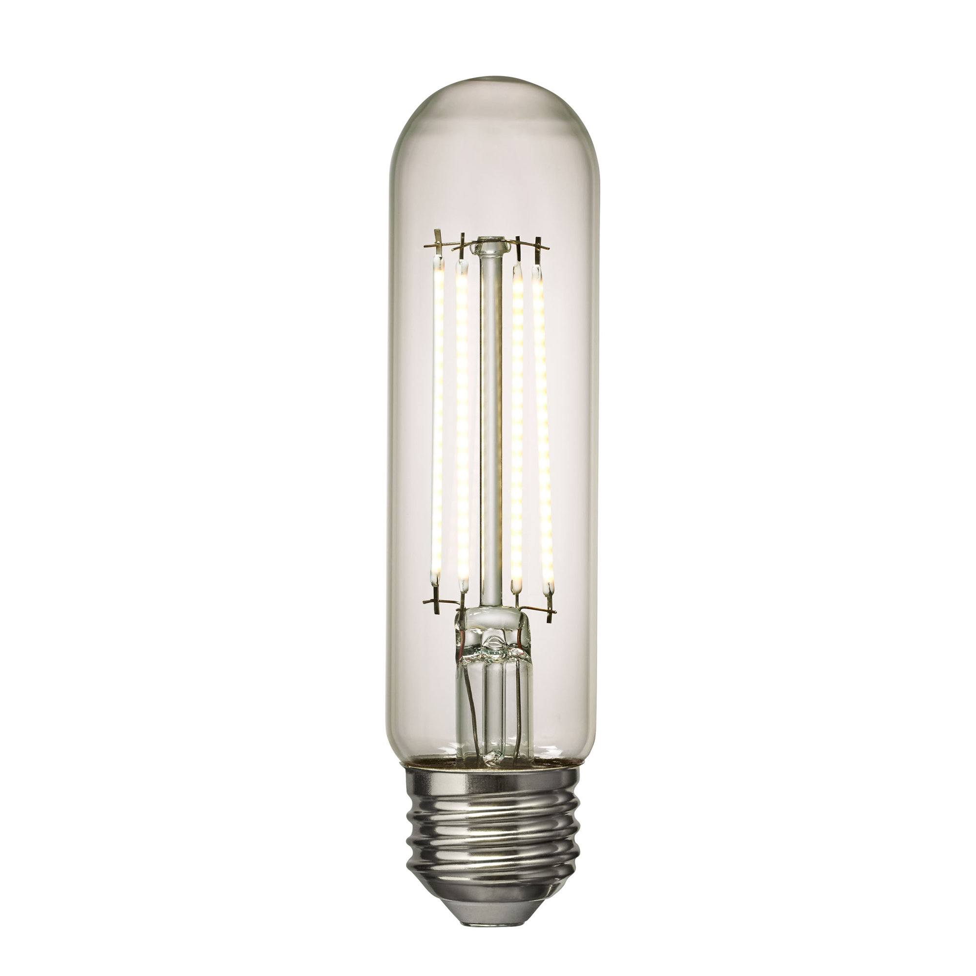Visual Comfort & Co. LED T10 shape 5W Soft White E-26 Medium base Clear Edison Style light bulb, 3000 Kelvins