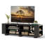 Meuble télé en bois avec 8 tablettes ouvertes pour téléviseur de 65 po ou moins-1722675569