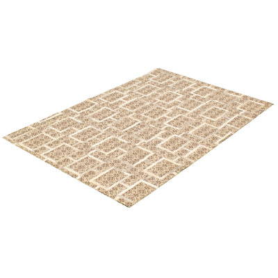 Cowhide Geometric Indoor Rug