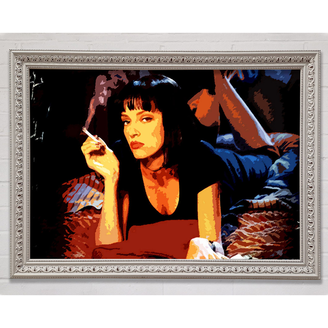 Pulp Fiction Mia Smoking - Drucken