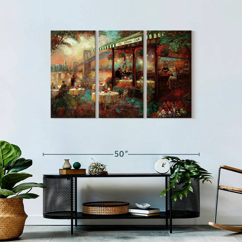 Yarlin The River Cafe, 28" H x 45" W