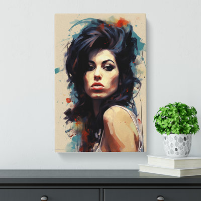 Amy Winehouse Classicism - Wrapped Canvas Print