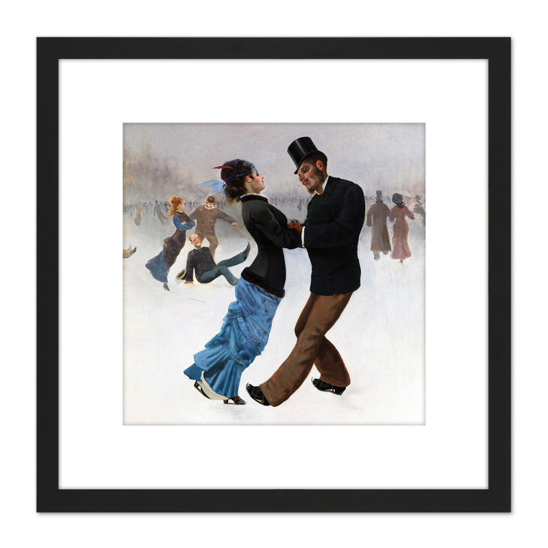 Klinger Ice Skaters - Single Picture Frame Painting