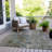 Machine Washable Indoor/Outdoor Xhevrie Brown Rug-1235453512