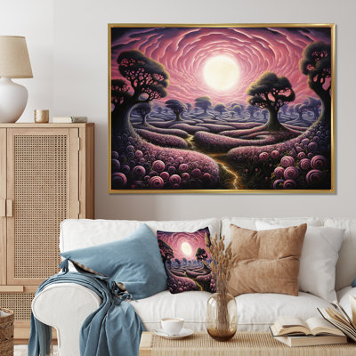 Arbre topiaire surréaliste Twilight sur toile