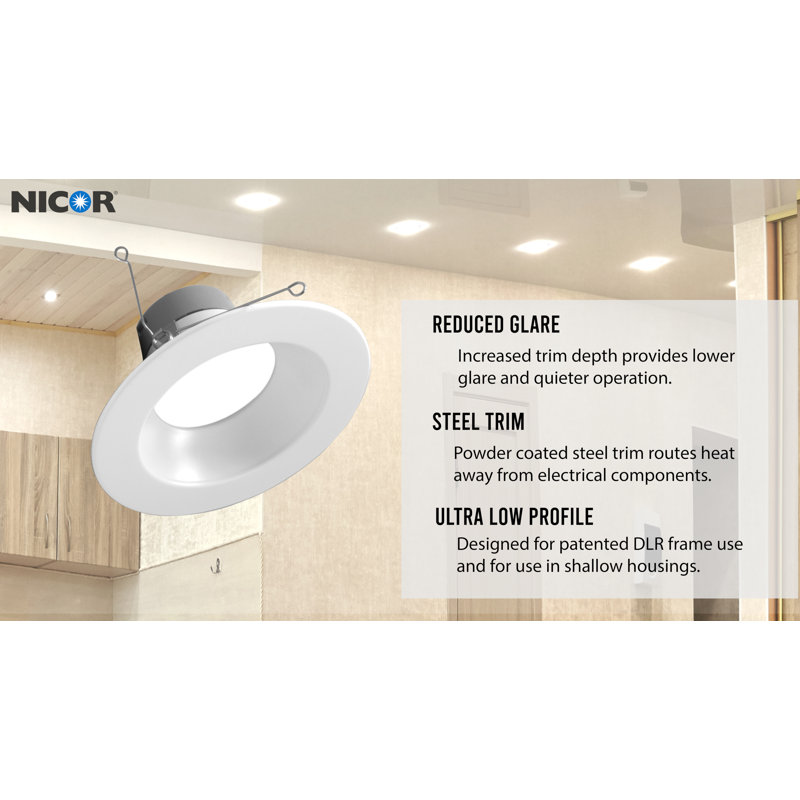 White 6-Inch Dimmable LED Recessed Lighting Kit