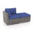 Wicker Outdoor Lounge Chair with Ottoman-1612290288