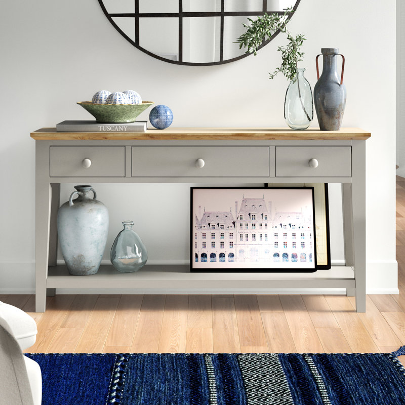 Bayou 143cm Console Table, Dove Grey