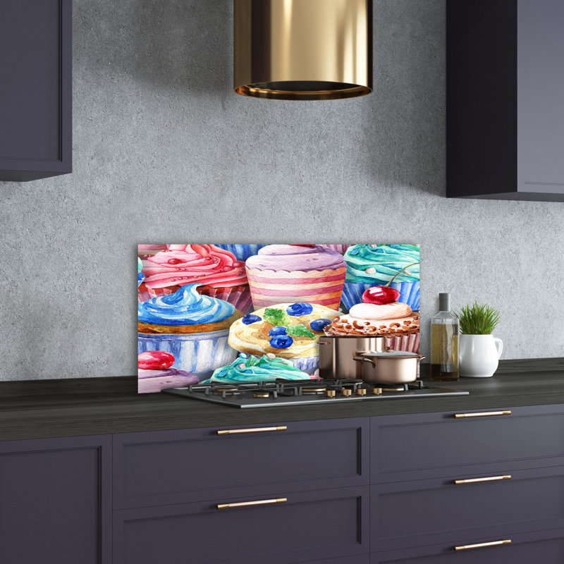 50cm W x 100cm L Glass Peel and Stick Panel
