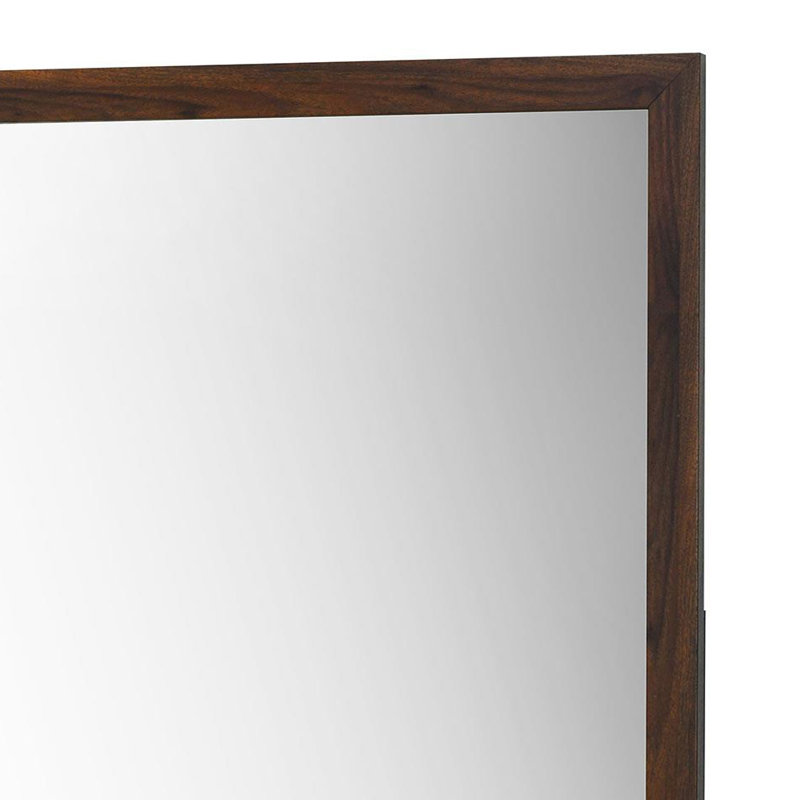 Commode 6 tiroirs et miroir noyer