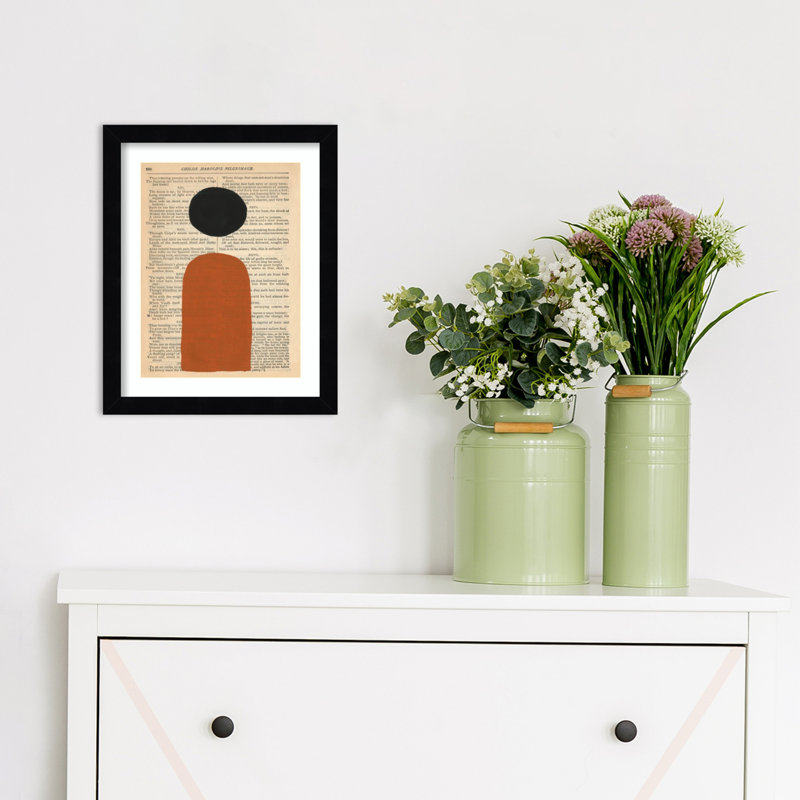 Modern Prose by W. Stramel, Black, 11" W x 13" H