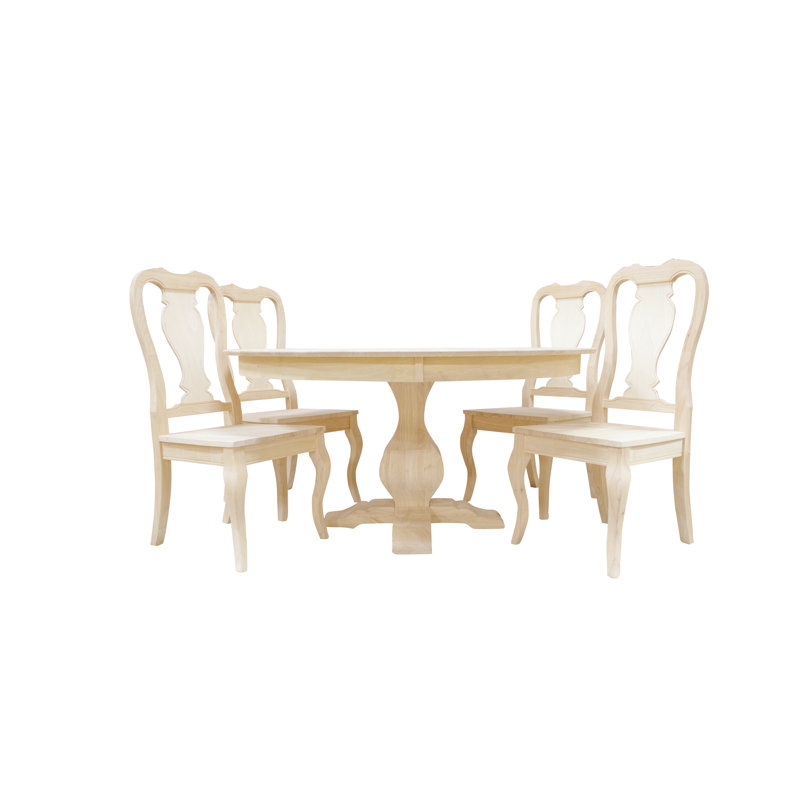 BingLTD - Ensemble de table de salle à manger ronde de 60 po de hauteur et de 30 po de hauteur avec 6 chaises Avery…