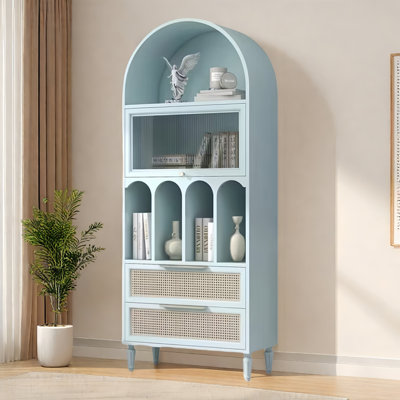 French Light Luxury Solid Wood Display Cabinet