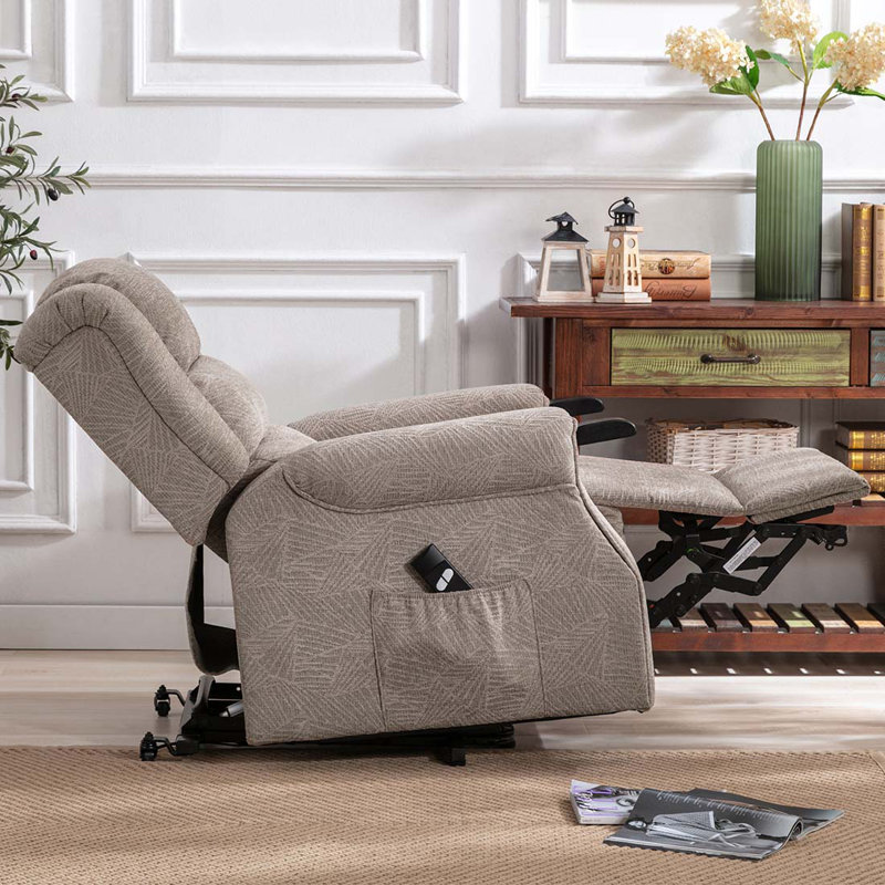Evola 83cm Wide Lift Assist Standard Recliner, Mocha