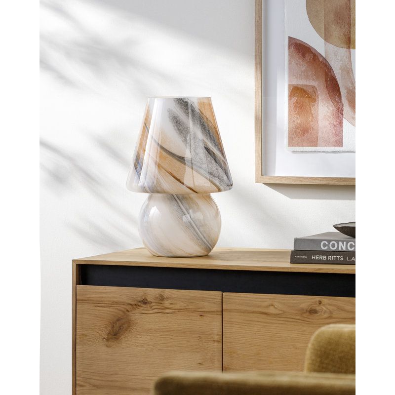 Lampe en verre Norfolk, Gris