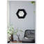Miroir hexagonal 18,5 "x 18,5" avec cadre en bois massif, décoration murale-1245547159
