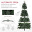Arbre de Noël artificiel régulier (double) avec aiguilles vertes